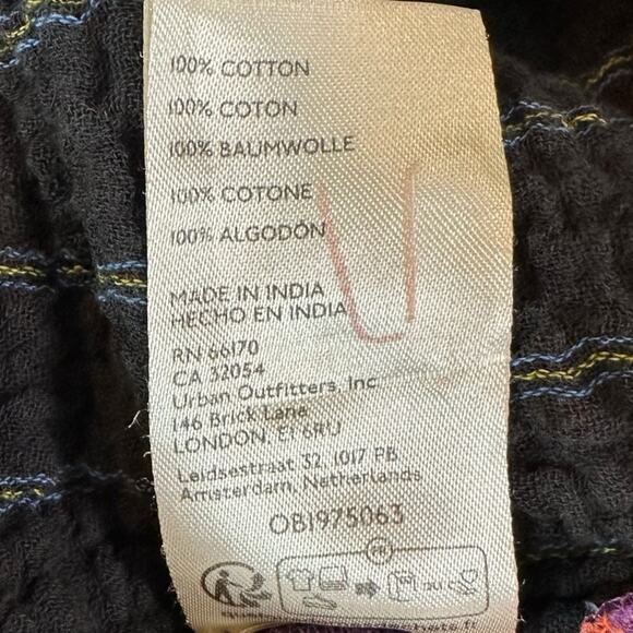 Free People Oversized Bohemian Grunge Fall Cardiff Plaid Swing Top Shirt Medium - Picture 13 of 14